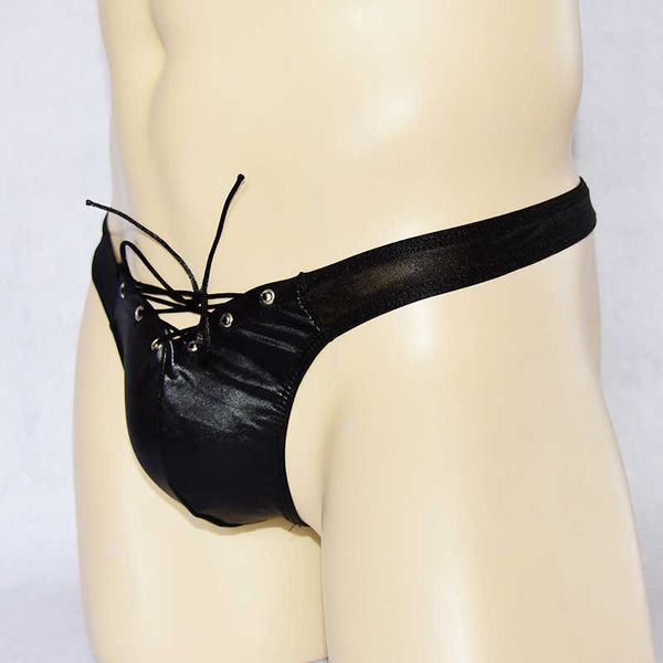 2022 adultshop men' black split strap perspective patent leather thong underwear t-pants 4123, Red;black
2022 adultshop men' black split strap perspective patent leather thong underwear t-pants 4123, Red;black