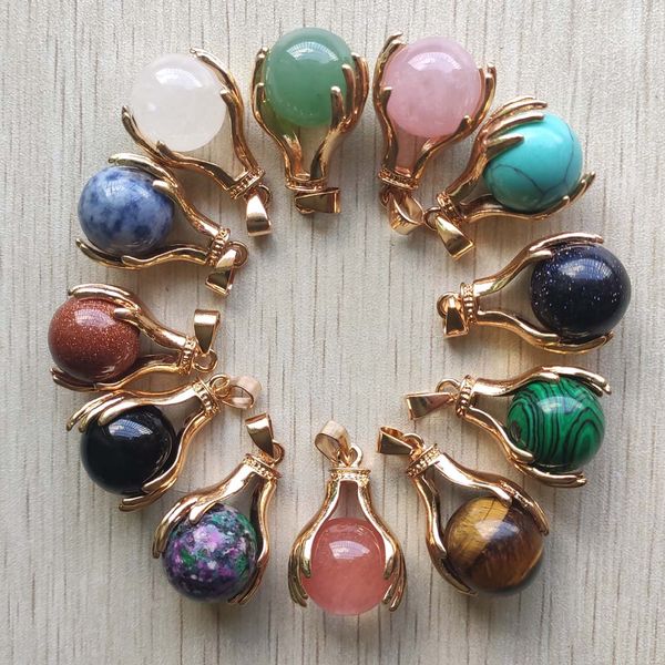 silver golden alloy hand hold mix round natural stone beads charm pendants for jewelry making accessories, Bronze;silver
silver golden alloy hand hold mix round natural stone beads charm pendants for jewelry making accessories, Bronze;silver