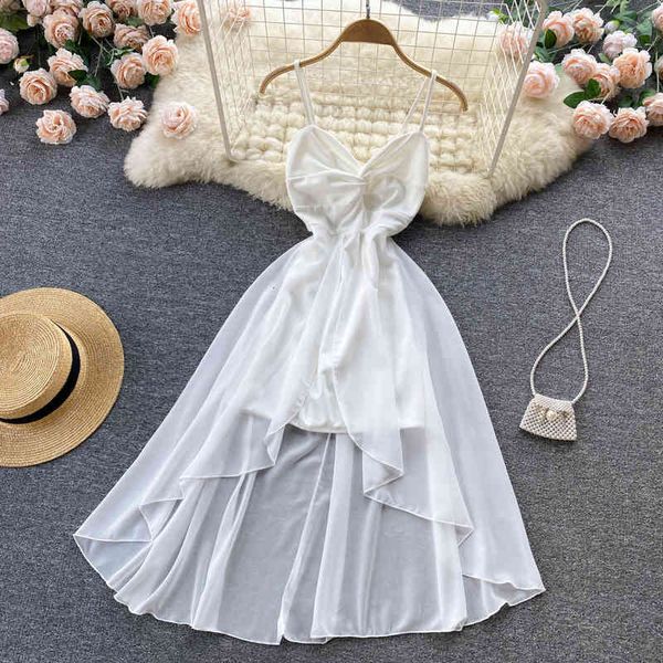 casual dresses 2022 summer gentle style dress french sweet first love feminine temperament design sense of minority suspender skirt fashion, Black;gray
casual dresses 2022 summer gentle style dress french sweet first love feminine temperament design sense of minority suspender skirt fashion, Black;gray