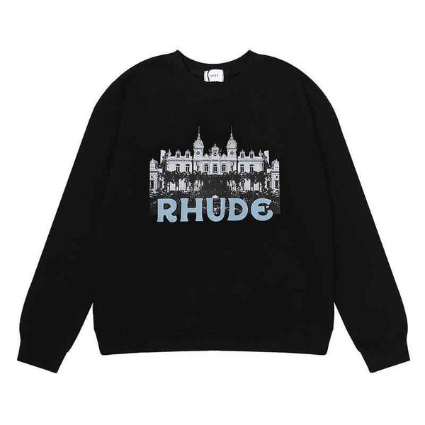 for men hoodies designer hip hop ins fashion rhude casino hd castle printed cotton wool circle round neck sweater men's and women', Black
for men hoodies designer hip hop ins fashion rhude casino hd castle printed cotton wool circle round neck sweater men's and women', Black