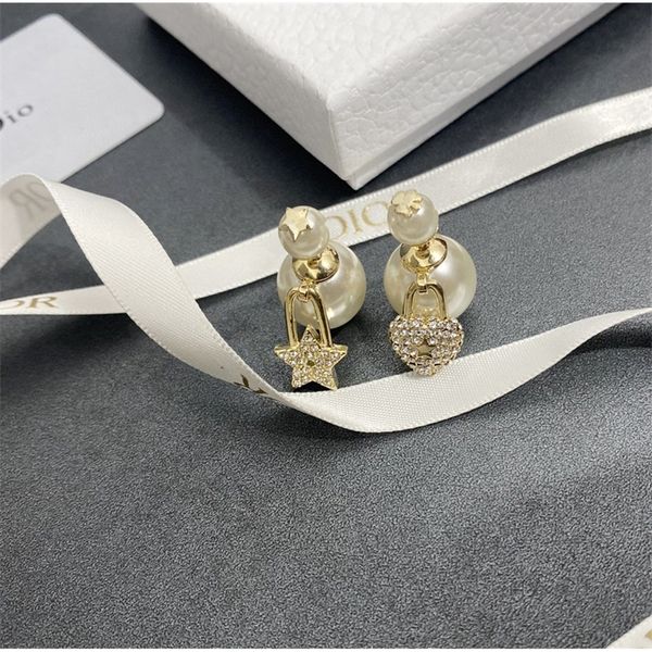 70% off clearance sale 2022 new women's gold finish metal size pearl lock love five pointed star earrings, Golden
70% off clearance sale 2022 new women's gold finish metal size pearl lock love five pointed star earrings, Golden