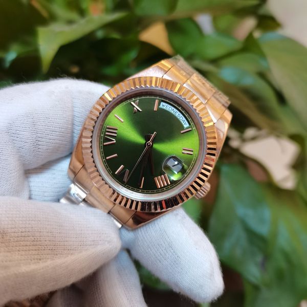 asian watch 2813 automatic mechanical men's watch 228206 40mm olive green dial rose gold stainless steel strap roman numerals watches w, Slivery;brown
asian watch 2813 automatic mechanical men's watch 228206 40mm olive green dial rose gold stainless steel strap roman numerals watches w, Slivery;brown