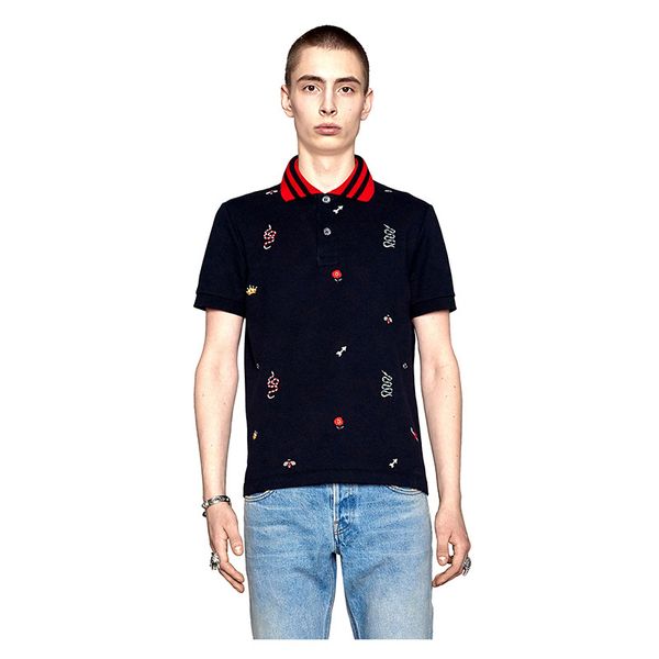 stylist polo shirts luxury italy men clothes short sleeve fashion casual summer t shirt many colors are available size m-3xl 88, White;black
stylist polo shirts luxury italy men clothes short sleeve fashion casual summer t shirt many colors are available size m-3xl 88, White;black