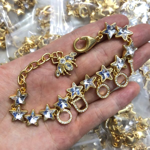 2022 brand original jewelry cuff designer ladies fashion simple high-end real gold electroplating red zircon star letters bracelet, White
2022 brand original jewelry cuff designer ladies fashion simple high-end real gold electroplating red zircon star letters bracelet, White