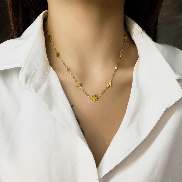 clover pendant necklace 18k gold stainless steel necklaces jewelry for women gift, Silver
clover pendant necklace 18k gold stainless steel necklaces jewelry for women gift, Silver