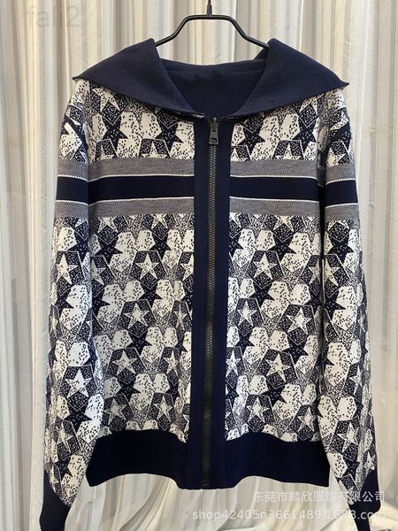 women's sweaters designer 22 early spring new fashion star letter jacquard double-sided hooded zipper wool knitted cardigan jacket for, White;black
women's sweaters designer 22 early spring new fashion star letter jacquard double-sided hooded zipper wool knitted cardigan jacket for, White;black