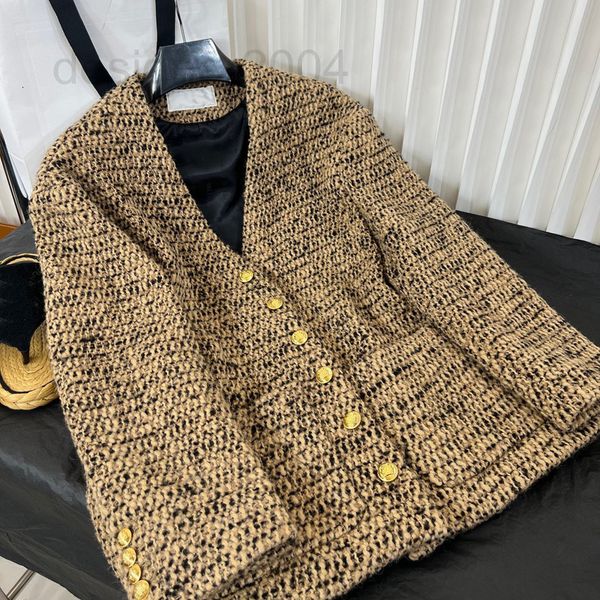 women's jackets designer mini high editionce selin 22 autumn winter woolen v-n, Black;brown
women's jackets designer mini high editionce selin 22 autumn winter woolen v-n, Black;brown