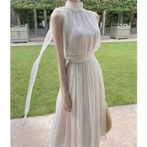 casual dresses 22 summer minority design white hanging neck dress female fairy floating french sleeveless suit skirt medium length i4ds, Black;gray
casual dresses 22 summer minority design white hanging neck dress female fairy floating french sleeveless suit skirt medium length i4ds, Black;gray