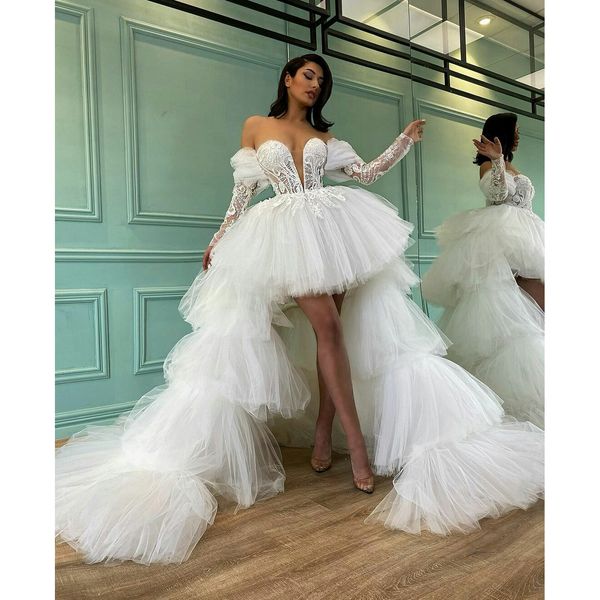 white a-line prom dresses long sleeves deep v neck lace hollow appliques off shoulder detachable train floor length party evening gowns plus, Black 
white a-line prom dresses long sleeves deep v neck lace hollow appliques off shoulder detachable train floor length party evening gowns plus, Black