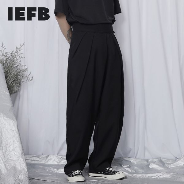 iefb mens wear casual pants long dady autumn design high waist loose wide leg for male streetwear 9y2534 201109, Black
iefb mens wear casual pants long dady autumn design high waist loose wide leg for male streetwear 9y2534 201109, Black