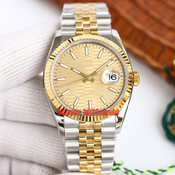 tw factory watches 36mm 126233 date eta 2836 automatic womens mens watch champagne dial 18k gold two-tone bracelet ladies gents wristwatches, Slivery;brown
tw factory watches 36mm 126233 date eta 2836 automatic womens mens watch champagne dial 18k gold two-tone bracelet ladies gents wristwatches, Slivery;brown