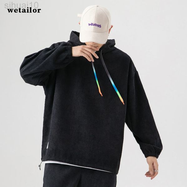 wafel vintage mannen hoodie effen kleur plaid mannelijke lange mouw hoodie oversized baggy preppy truien hoodies hooded 2022 lente l220730, Black
wafel vintage mannen hoodie effen kleur plaid mannelijke lange mouw hoodie oversized baggy preppy truien hoodies hooded 2022 lente l220730, Black