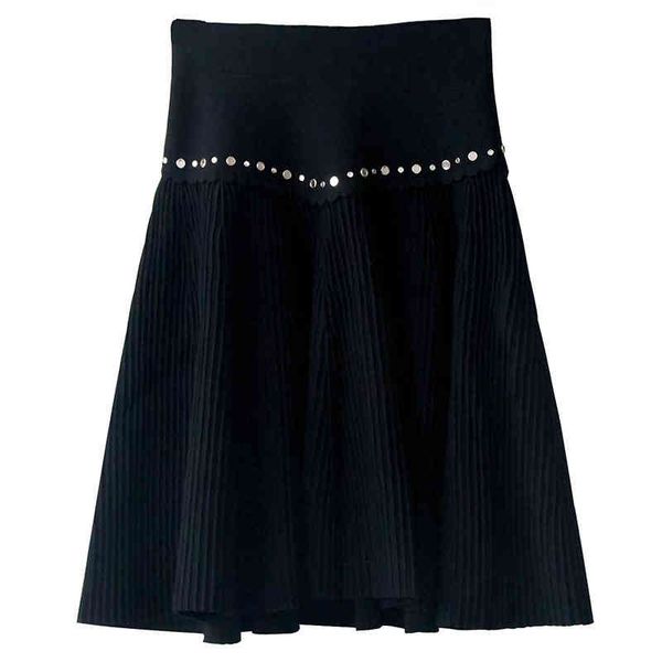 skirts french elegant women's heavy industry rivet temperament drill high waist slim fit with knitted skirt, Black
skirts french elegant women's heavy industry rivet temperament drill high waist slim fit with knitted skirt, Black