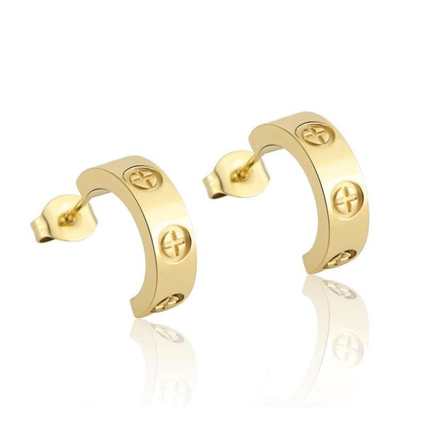 designer earrings for women 3 colors fashion jewelry stud titanium steel cute size love luxury for lady party gifts, Golden;silver
designer earrings for women 3 colors fashion jewelry stud titanium steel cute size love luxury for lady party gifts, Golden;silver