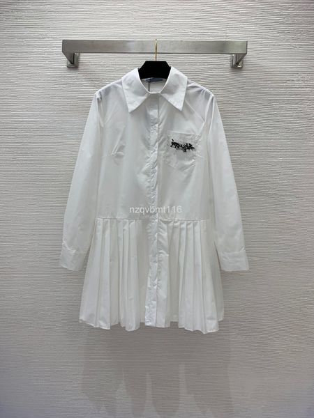 casual dresses early spring dress chest pocket badge toothbrush flocking three-dimensional open hem pleated lapel shirt skirt, Black;gray
casual dresses early spring dress chest pocket badge toothbrush flocking three-dimensional open hem pleated lapel shirt skirt, Black;gray