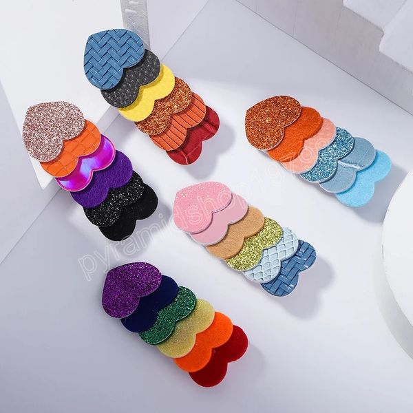glitter heart splicing hair clips for girls safe hairclips baby fashion barrettes kids headwear hair accessories, Slivery;white
glitter heart splicing hair clips for girls safe hairclips baby fashion barrettes kids headwear hair accessories, Slivery;white
