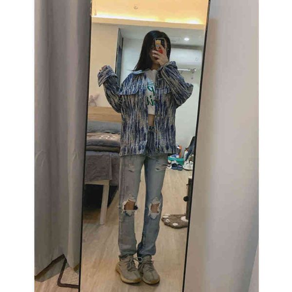 vibe style high street pants female minority design loose straight tube wide leg jeans, Blue
vibe style high street pants female minority design loose straight tube wide leg jeans, Blue