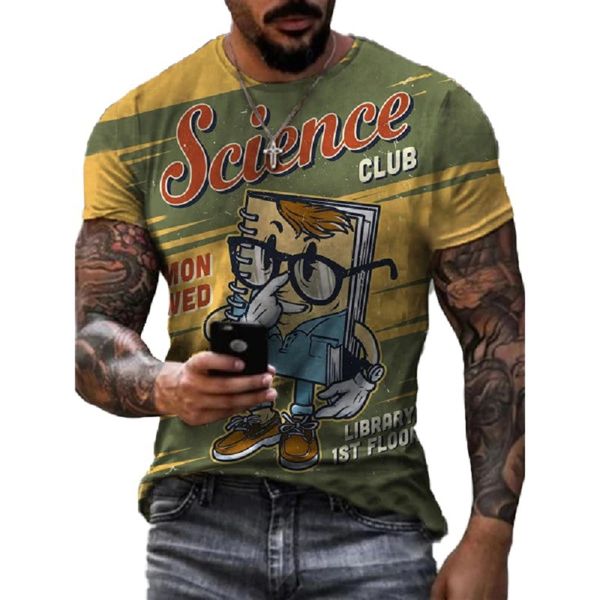 summer fashion round neck t-shirt 3d digital print sportswear short sleeve men's t-shirt, White;black
summer fashion round neck t-shirt 3d digital print sportswear short sleeve men's t-shirt, White;black