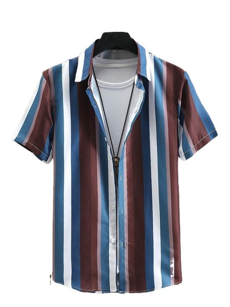 romwe guys striped shirt without tee 082g#, White;black
romwe guys striped shirt without tee 082g#, White;black