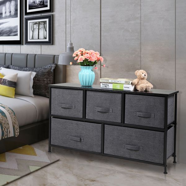 simple and modern storage cabinet with 5 fabric drawers with metal frames living room bedroom furniture black live
simple and modern storage cabinet with 5 fabric drawers with metal frames living room bedroom furniture black live