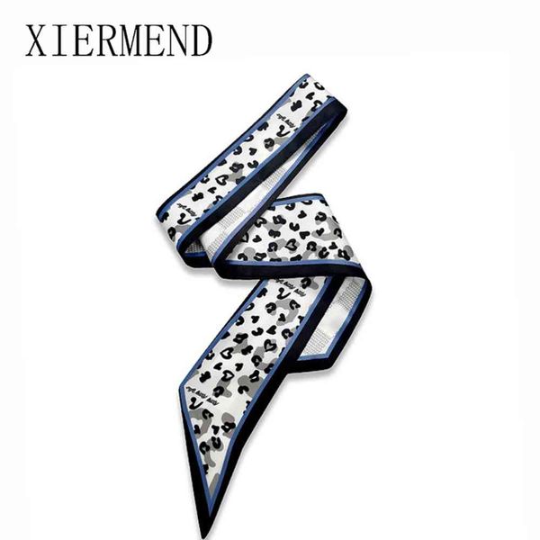 2021 dongdamen small silk scarf spring and autumn decorative leopard hair band korean versatile binding bag streamer small scarf, Blue;gray
2021 dongdamen small silk scarf spring and autumn decorative leopard hair band korean versatile binding bag streamer small scarf, Blue;gray