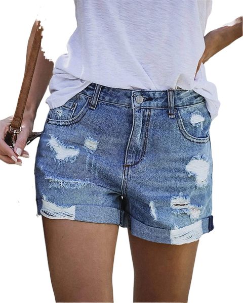 women's casual denim shorts frayed raw hem ripped summer jeans rolled up stretchy short pants a7yl#, White;black
women's casual denim shorts frayed raw hem ripped summer jeans rolled up stretchy short pants a7yl#, White;black
