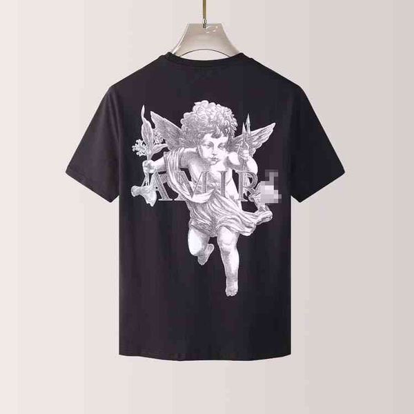 designer t shirts oversized amirss letter back cupid print round neck short sleeve t-shirt, White
designer t shirts oversized amirss letter back cupid print round neck short sleeve t-shirt, White