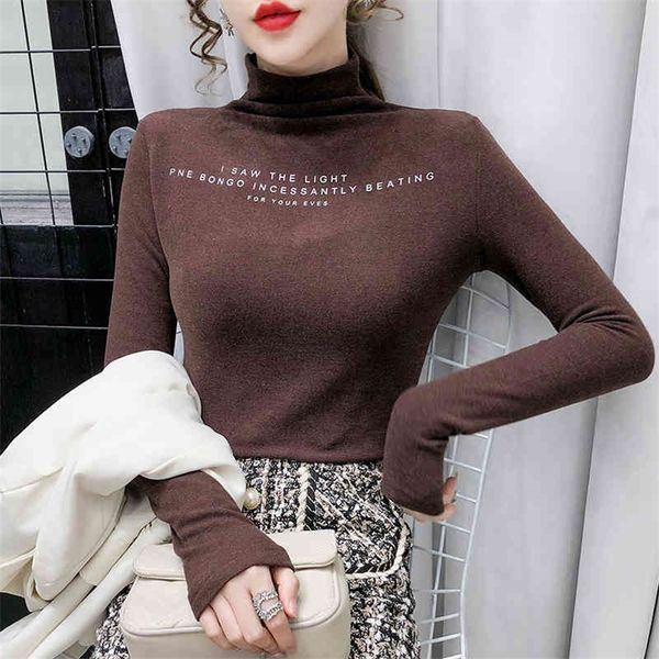 double-faced fleece padded bottoming shirt for autumn and winter all-match thin and tight letters high collar to keep warm 210412, White
double-faced fleece padded bottoming shirt for autumn and winter all-match thin and tight letters high collar to keep warm 210412, White