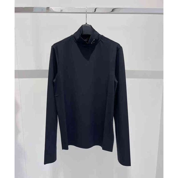 women's t-shirt inverted triangle high neck long sleeve black bottomed shirt c xu kun's same p family's unique j farr high el, White
women's t-shirt inverted triangle high neck long sleeve black bottomed shirt c xu kun's same p family's unique j farr high el, White
