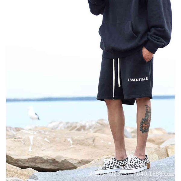 chao brand high street fog essentials season 6 double line shorts capris casual pants sportswear cotton, White;black
chao brand high street fog essentials season 6 double line shorts capris casual pants sportswear cotton, White;black