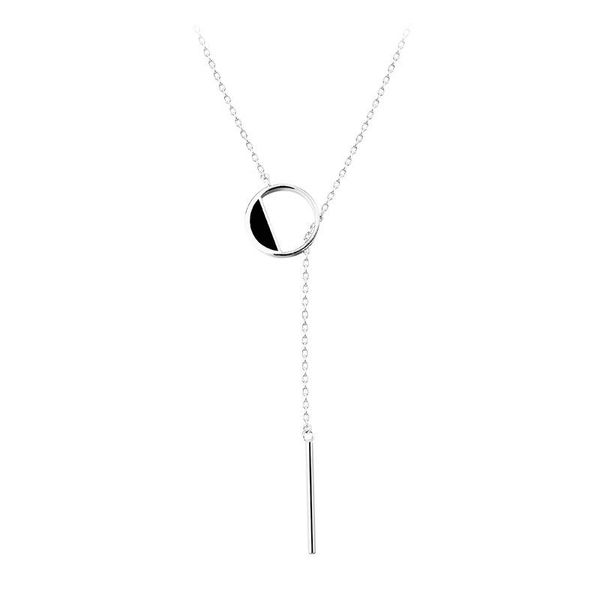925 sterling silver black round necklace for women tassel sweater chain fine handmade jewelry accessories
925 sterling silver black round necklace for women tassel sweater chain fine handmade jewelry accessories
