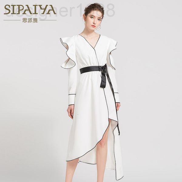 casual dresses designer 2021 summer new ruffle edge leaky back irregular dress net red thirteen lines 36rm, Black;gray
casual dresses designer 2021 summer new ruffle edge leaky back irregular dress net red thirteen lines 36rm, Black;gray