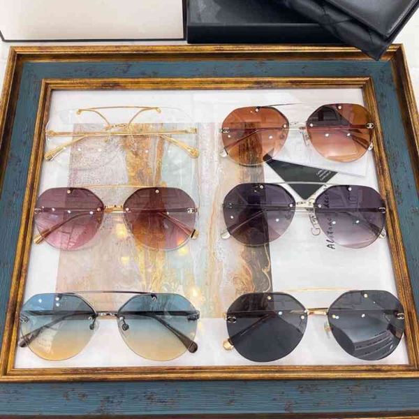 sunglasses xiaoxiangjia's same gradient women's frameless double beam ultra light sunglasses ch4272 ujil, White;black
sunglasses xiaoxiangjia's same gradient women's frameless double beam ultra light sunglasses ch4272 ujil, White;black