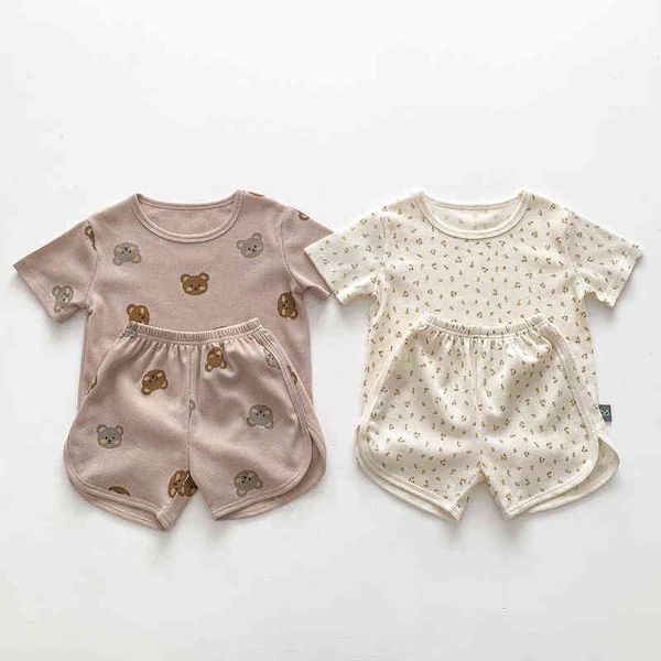 summer boys and girls home clothes waffle short-sleeved t-shirt girls boys go out breathable casual shorts children's suit g220509, White
summer boys and girls home clothes waffle short-sleeved t-shirt girls boys go out breathable casual shorts children's suit g220509, White