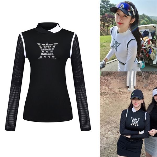 spring and summer thin sunscreen long-sleeved golf wear women's shirt stretch fabric and perforated sleeves 220707, Black;blue
spring and summer thin sunscreen long-sleeved golf wear women's shirt stretch fabric and perforated sleeves 220707, Black;blue