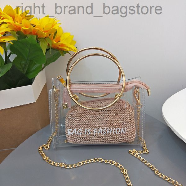 2022 summer jelly tote bag women transparent pvc metal circle handle handbag female weave knit casual travel beach crossbody bag w220810
2022 summer jelly tote bag women transparent pvc metal circle handle handbag female weave knit casual travel beach crossbody bag w220810