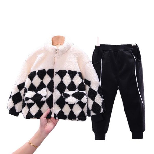 clothing sets children's suit 1-4 years old boys color matching stand-up collar zipper cardigan two-piece fashion velvet child, White
clothing sets children's suit 1-4 years old boys color matching stand-up collar zipper cardigan two-piece fashion velvet child, White