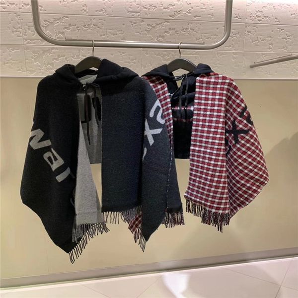 women's knits tees dangjia spring and summer letter tassel edge woolen shl cape lattice hooded short coat, White
women's knits tees dangjia spring and summer letter tassel edge woolen shl cape lattice hooded short coat, White