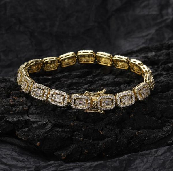 7mm copper bracelet rectangular hollow chain zircon chain women's men's rap jewelry, Golden;silver
7mm copper bracelet rectangular hollow chain zircon chain women's men's rap jewelry, Golden;silver