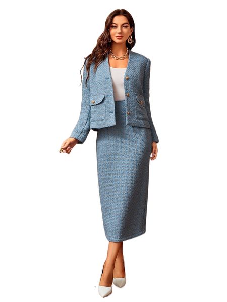 high waist plaid pattern slit back skirt v6k8#, Black