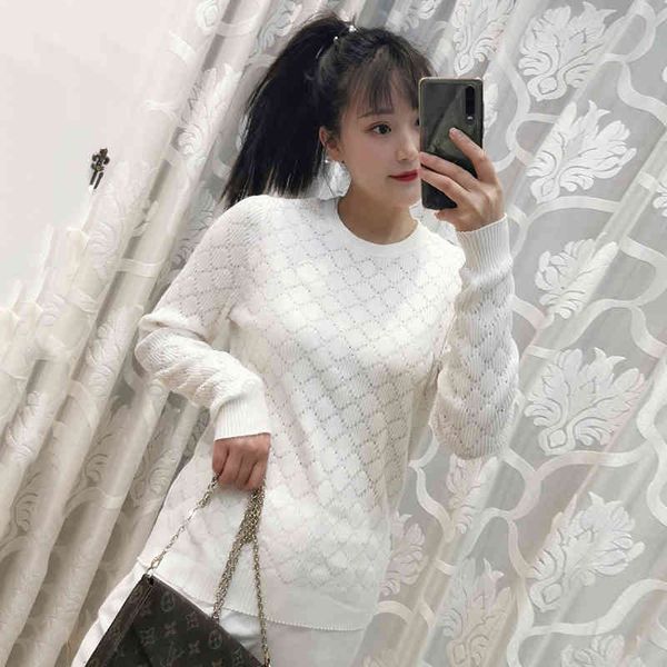 women's polos rhombic plaid round neck slim fitting long sleeve sweater women's blouse spring and autumn style capable thin black, White
women's polos rhombic plaid round neck slim fitting long sleeve sweater women's blouse spring and autumn style capable thin black, White