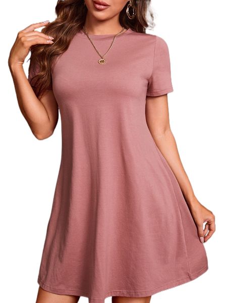 tall solid tee dress f7nq#, Black;gray 
tall solid tee dress f7nq#, Black;gray