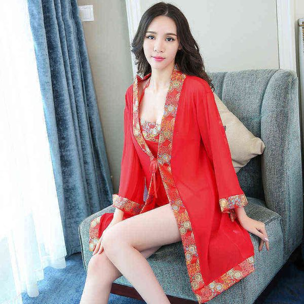 nxy set exotic apparel chinese lingerie women mesh nightie erotic dresses night gown robe sleepwear 3 pcs nightwear 0211, Red;black
nxy set exotic apparel chinese lingerie women mesh nightie erotic dresses night gown robe sleepwear 3 pcs nightwear 0211, Red;black