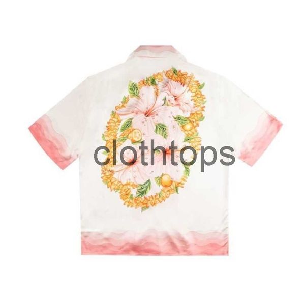 casablanc silk holiday style flower gradient short sleeve shirt european and american men women alike, White;black
casablanc silk holiday style flower gradient short sleeve shirt european and american men women alike, White;black