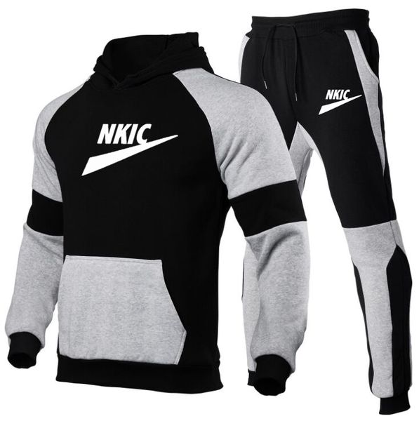 men's tracksuit hooded pullover + sweatpants sports suit casual brand jogger sportswear 2 piece male fleece streetwear sets s-3xl, Gray
men's tracksuit hooded pullover + sweatpants sports suit casual brand jogger sportswear 2 piece male fleece streetwear sets s-3xl, Gray