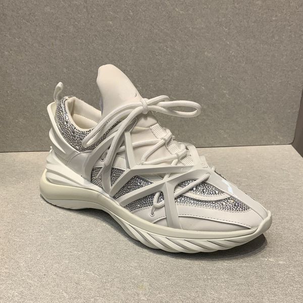 women's designer shoes white crystal rubber leather hight increasing casual women's sneakers trainers, Black
women's designer shoes white crystal rubber leather hight increasing casual women's sneakers trainers, Black