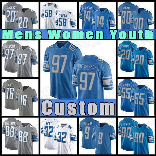 97 aidan hutchinson 9 jameson williams jesery amon-ra st. brown football barry sanders t.j. hockenson d'andre swift jared goff jack fox, Black;red
97 aidan hutchinson 9 jameson williams jesery amon-ra st. brown football barry sanders t.j. hockenson d'andre swift jared goff jack fox, Black;red