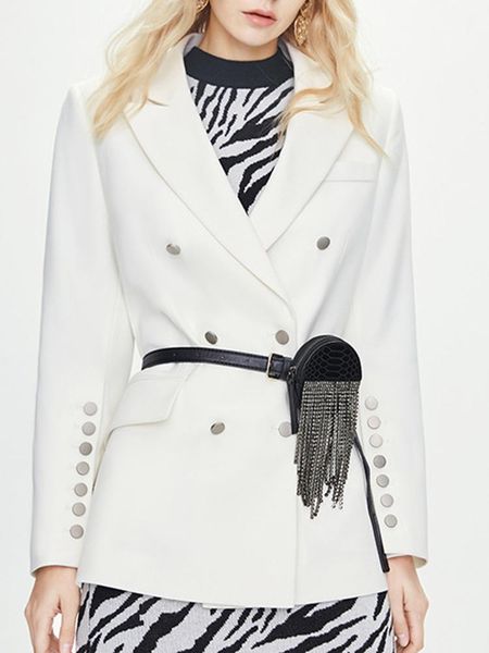 women's suits & blazers blazer coat for women 2022 autumn belt long sleeve double breasted pocket solid color female temperament clothi, White;black
women's suits & blazers blazer coat for women 2022 autumn belt long sleeve double breasted pocket solid color female temperament clothi, White;black