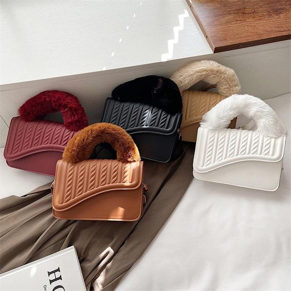 evening bags small square women's bag simple style plush handle shoulder designer female fashion trend crossbody
evening bags small square women's bag simple style plush handle shoulder designer female fashion trend crossbody