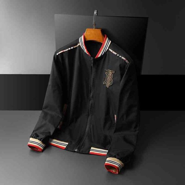 autumn new coat european fashion brand men's casual hooded printed et, Black;brown 
autumn new coat european fashion brand men's casual hooded printed et, Black;brown